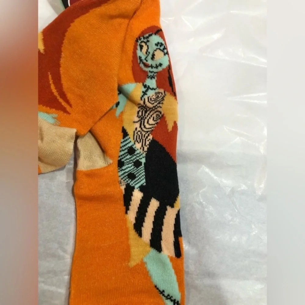 Disney’s Tim Burton’s Nightmare on before Christmas orange halloween‎ socks new
